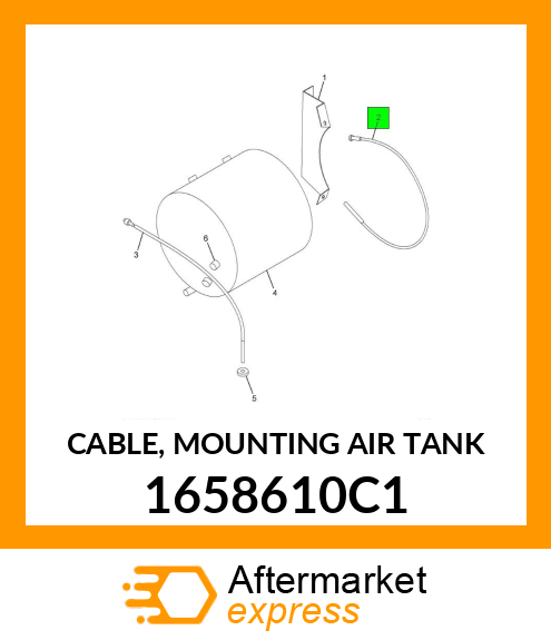 CABLE, MOUNTING AIR TANK 1658610C1