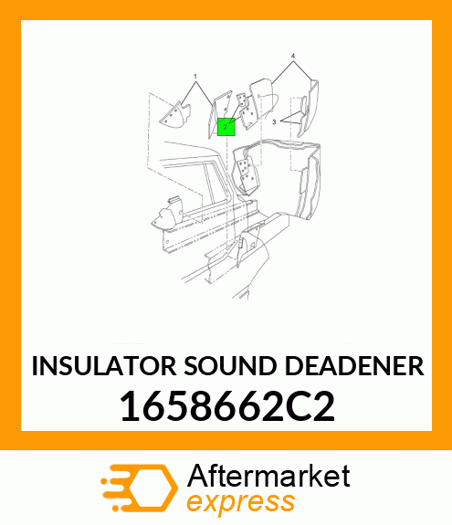 INSULATOR SOUND DEADENER 1658662C2