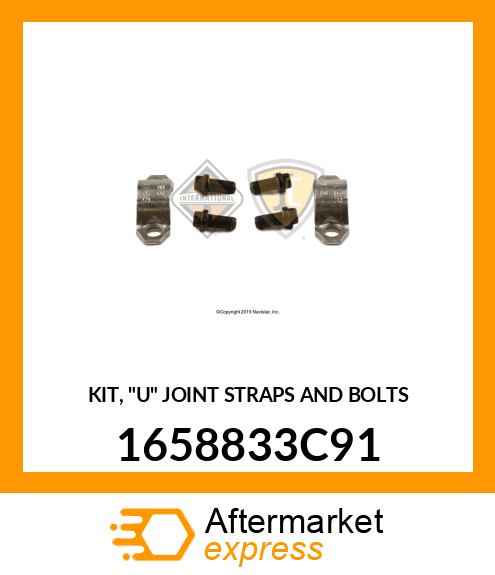 KIT, "U" JOINT STRAPS AND BOLTS 1658833C91