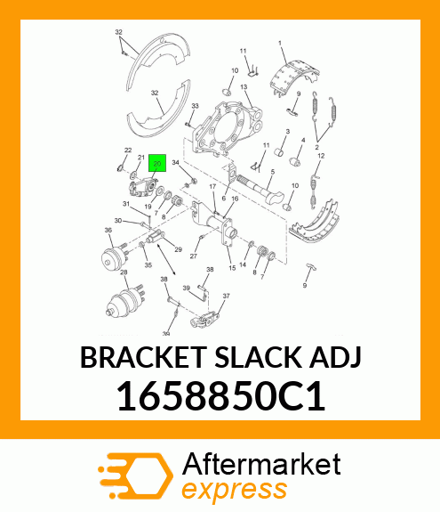 BRACKET SLACK ADJ 1658850C1