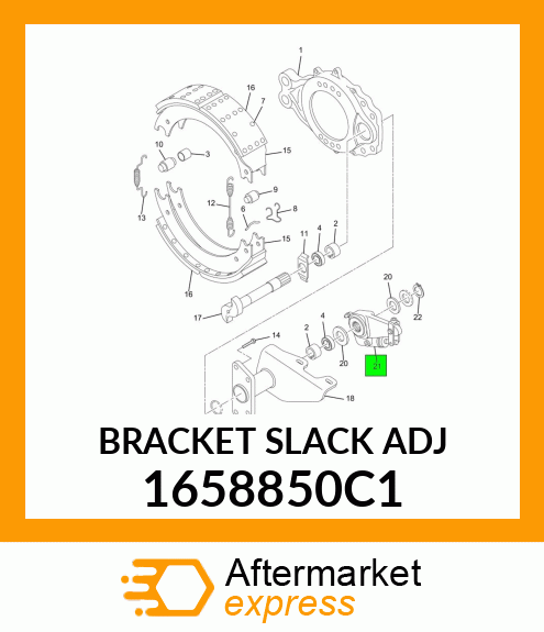 BRACKET SLACK ADJ 1658850C1