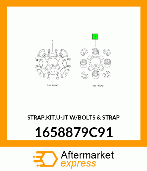 STRAP,KIT,U-JT W/BOLTS & STRAP 1658879C91