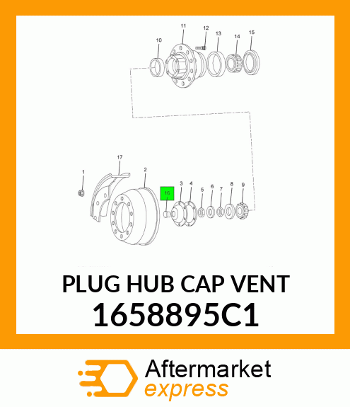 PLUG HUB CAP VENT 1658895C1