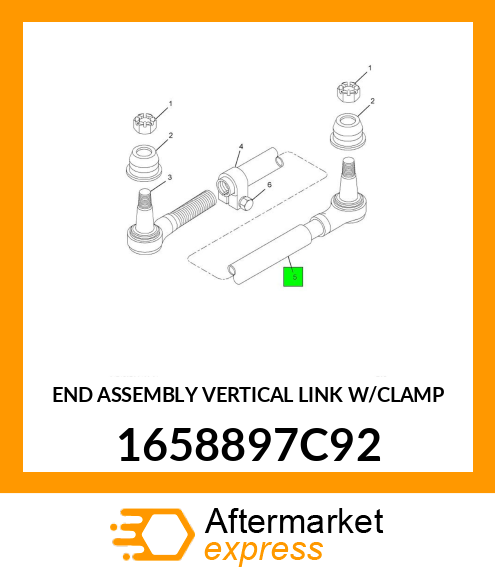 END ASSEMBLY VERTICAL LINK W/CLAMP 1658897C92