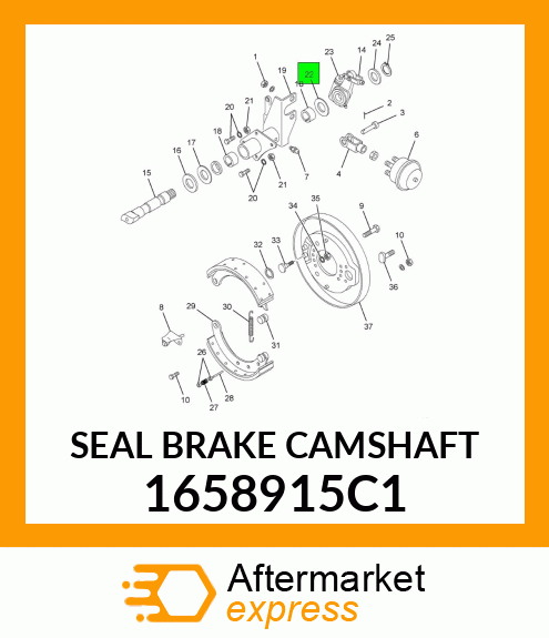 SEAL BRAKE CAMSHAFT 1658915C1