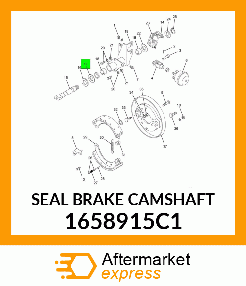 SEAL BRAKE CAMSHAFT 1658915C1