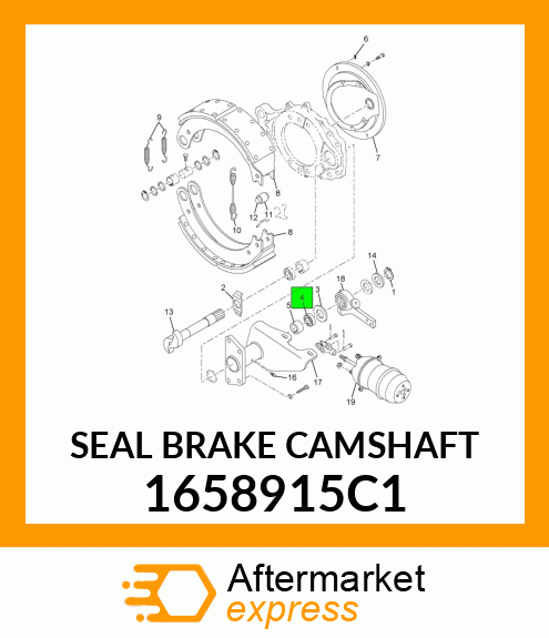 SEAL BRAKE CAMSHAFT 1658915C1