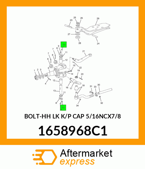 BOLT-HH LK K/P CAP 5/16NCX7/8 1658968C1