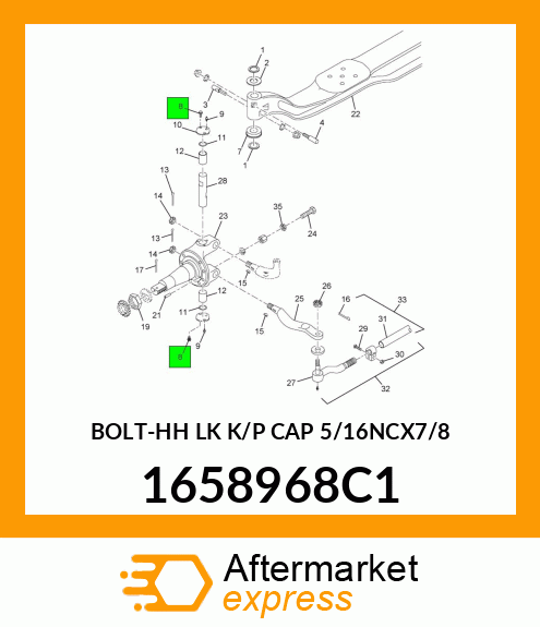 BOLT-HH LK K/P CAP 5/16NCX7/8 1658968C1