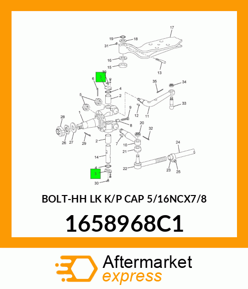 BOLT-HH LK K/P CAP 5/16NCX7/8 1658968C1