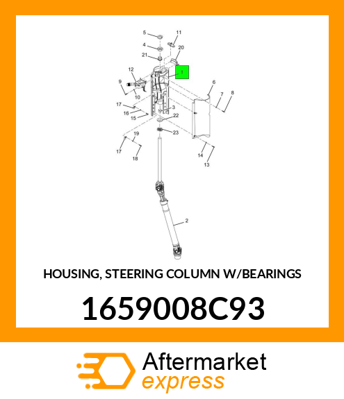 HOUSING, STEERING COLUMN W/BEARINGS 1659008C93