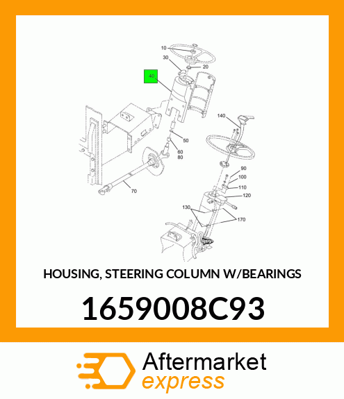 HOUSING, STEERING COLUMN W/BEARINGS 1659008C93