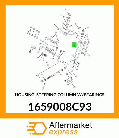 HOUSING, STEERING COLUMN W/BEARINGS 1659008C93