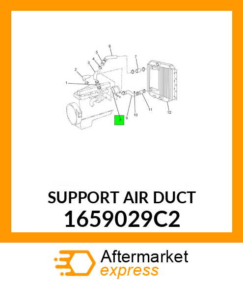 SUPPORT AIR DUCT 1659029C2