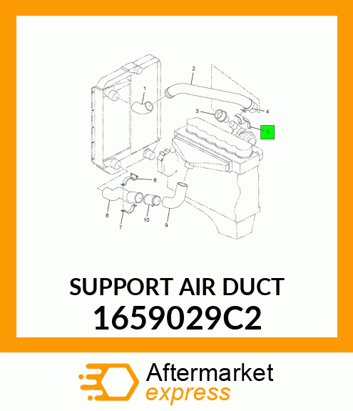 SUPPORT AIR DUCT 1659029C2