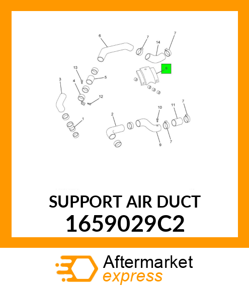 SUPPORT AIR DUCT 1659029C2