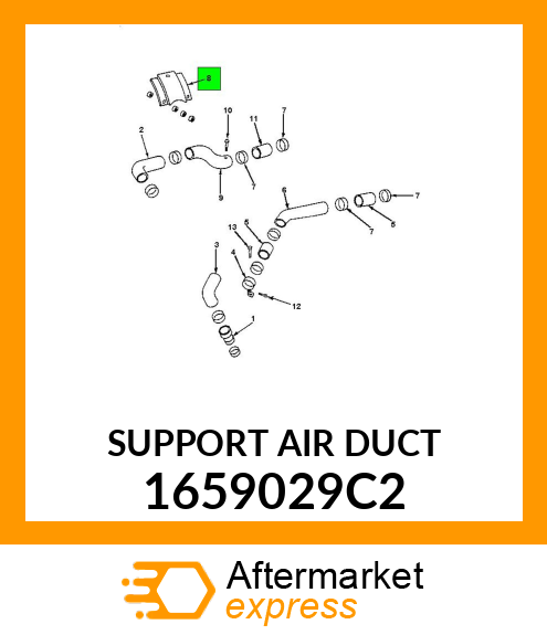 SUPPORT AIR DUCT 1659029C2