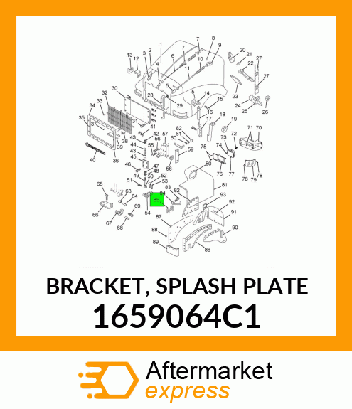 BRACKET, SPLASH PLATE 1659064C1