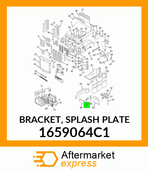 BRACKET, SPLASH PLATE 1659064C1