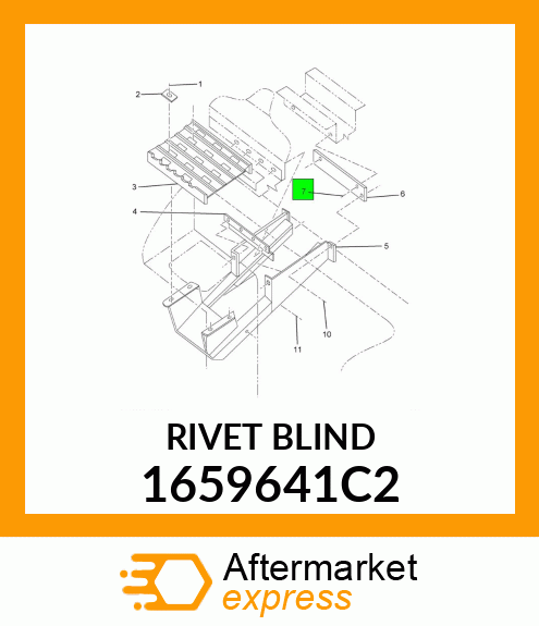 RIVET BLIND 1659641C2