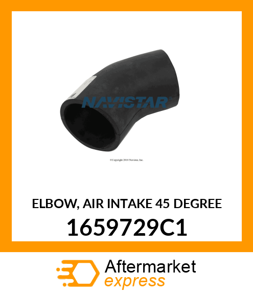 ELBOW, AIR INTAKE 45 DEGREE 1659729C1