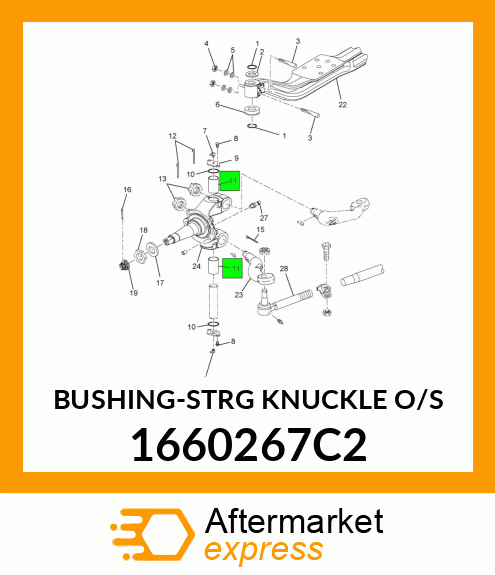 BUSHING-STRG KNUCKLE O/S 1660267C2