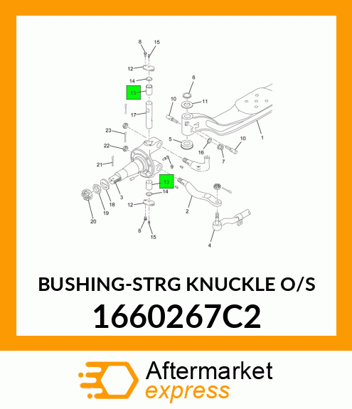 BUSHING-STRG KNUCKLE O/S 1660267C2