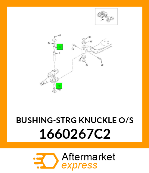 BUSHING-STRG KNUCKLE O/S 1660267C2