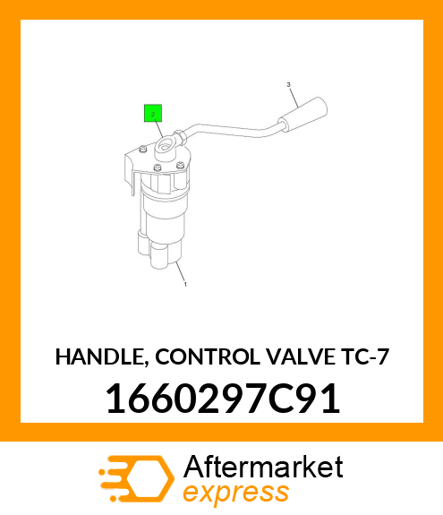 HANDLE, CONTROL VALVE TC-7 1660297C91