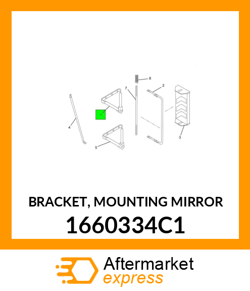 BRACKET, MOUNTING MIRROR 1660334C1