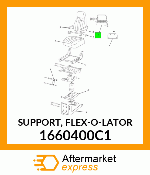 SUPPORT, FLEX-O-LATOR 1660400C1