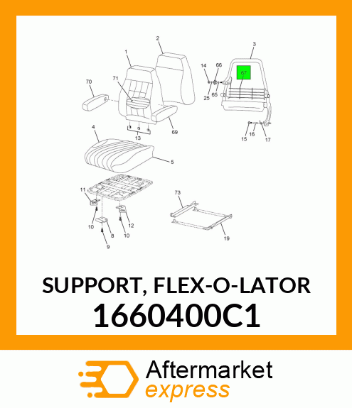 SUPPORT, FLEX-O-LATOR 1660400C1