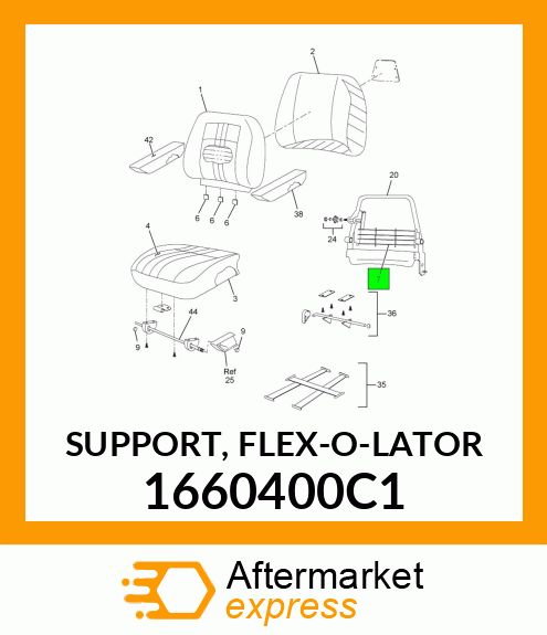 SUPPORT, FLEX-O-LATOR 1660400C1