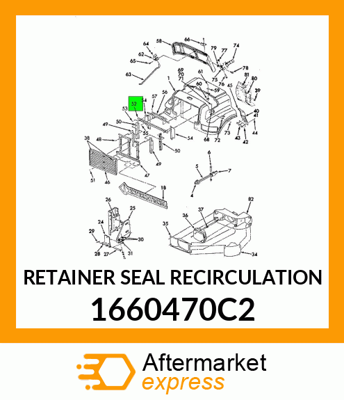 RETAINER SEAL RECIRCULATION 1660470C2