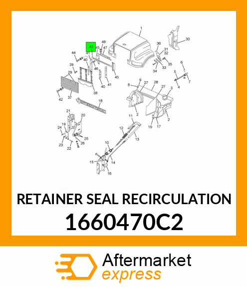 RETAINER SEAL RECIRCULATION 1660470C2