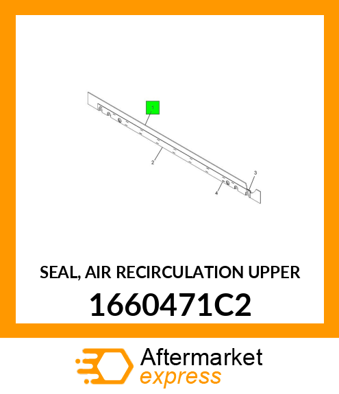 SEAL, AIR RECIRCULATION UPPER 1660471C2