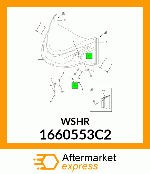 WASHER, SPECIAL 3/8" 1660553C2