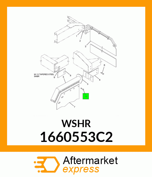 WASHER, SPECIAL 3/8" 1660553C2