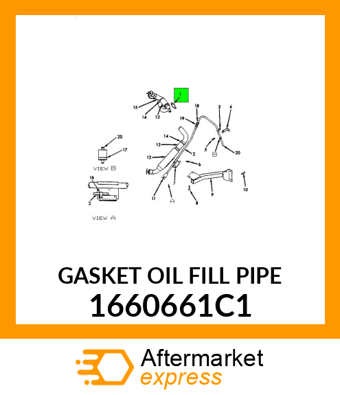 GASKET OIL FILL PIPE 1660661C1