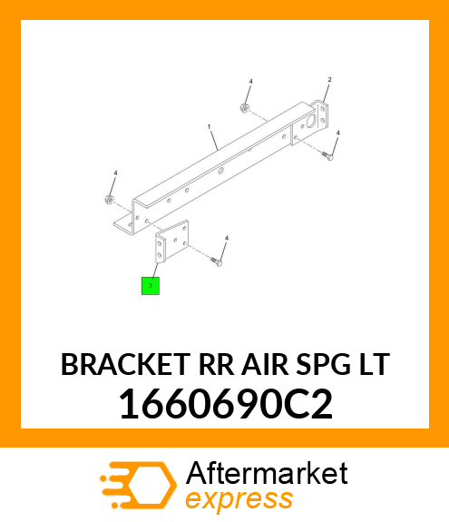 BRACKET RR AIR SPG LT 1660690C2