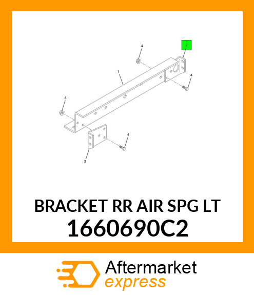BRACKET RR AIR SPG LT 1660690C2