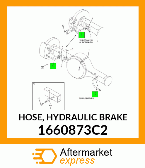 HOSE, HYDRAULIC BRAKE 1660873C2