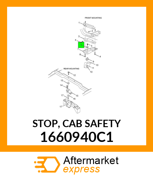 STOP, CAB SAFETY 1660940C1