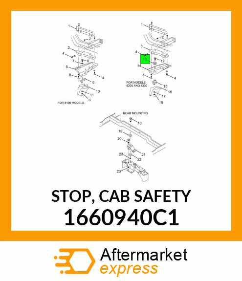 STOP, CAB SAFETY 1660940C1