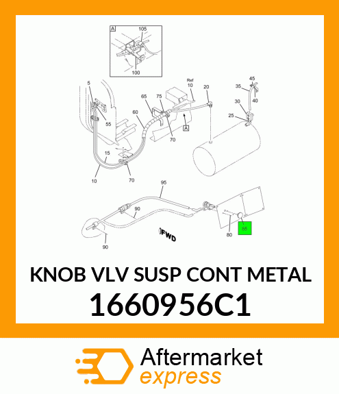 KNOB VLV SUSP CONT METAL 1660956C1