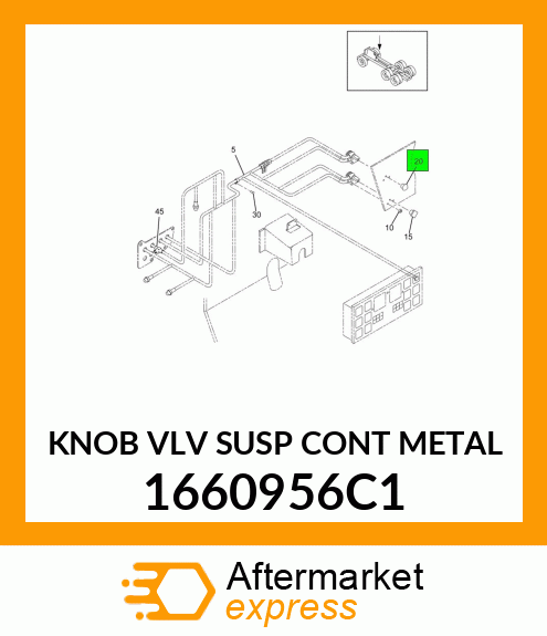 KNOB VLV SUSP CONT METAL 1660956C1