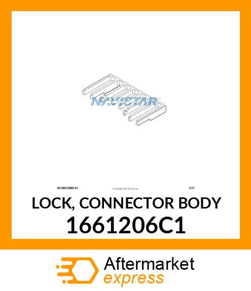 LOCK, CONNECTOR BODY 1661206C1