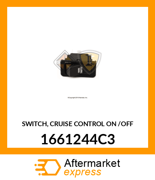 SWITCH, CRUISE CONTROL ON /OFF 1661244C3