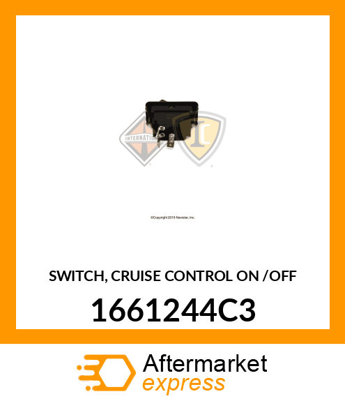 SWITCH, CRUISE CONTROL ON /OFF 1661244C3