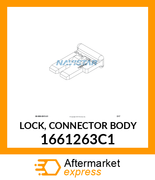 LOCK, CONNECTOR BODY 1661263C1